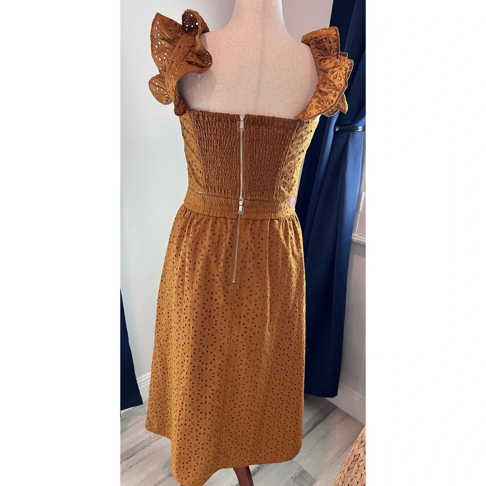 LILY PULITZER (8) Lolina Midi Set NWT Toffee Sunburst EYELET Luxury MSRP 298.00 - Picture 7 of 16